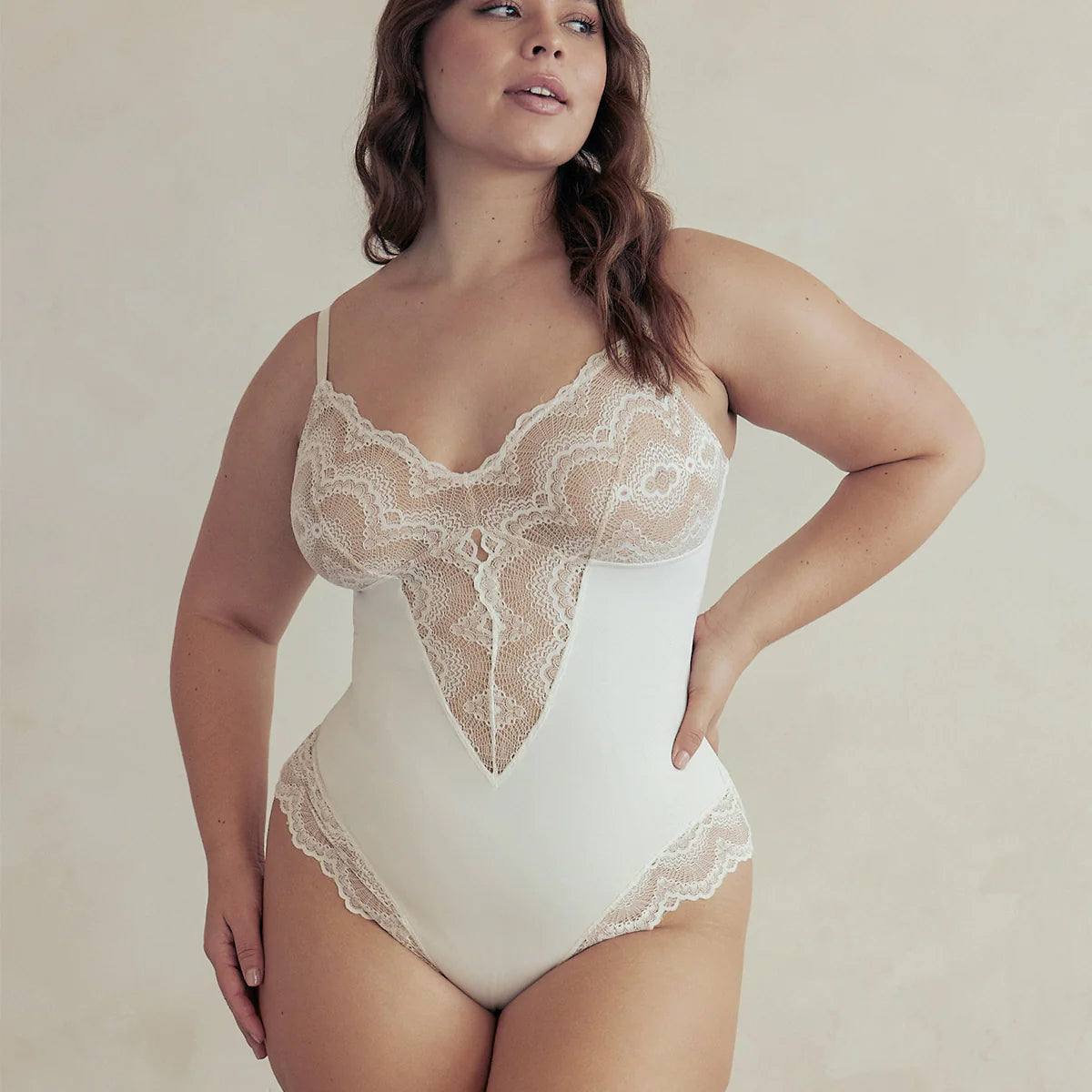 Sculpting Lace Shapewear Bodysuit